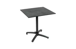 Klappbarer Terrassentisch Gent | 70 x 70 cm | Schwarz