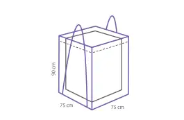 Luxus-Kissen-Aufbewahrungstasche 75 x 75 x 90 cm