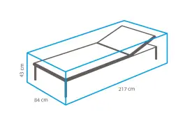 Sonnenliege Schutzhülle 217 x 84 x 43 cm
