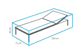 Sonnenliege Schutzhülle 200 x 75 x 40 cm