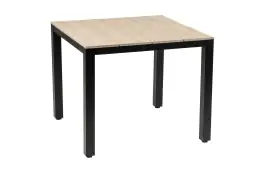 Gartentisch Limasol | 90x90cm | Polywood & Aluminium | Holz