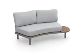 Organisches Loungesofa Sofaelement links Bari | Beige | Camel/Sake