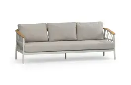 Loungesofa Capri | 3-Sitzer | Natur & Creme