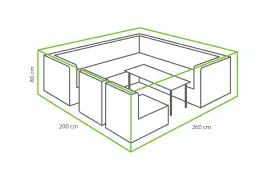 Lounge-Set Schutzhülle 260 x 200 x 80 cm