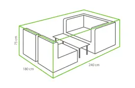 Lounge-Set Schutzhülle M 240 x 180 x 75 cm