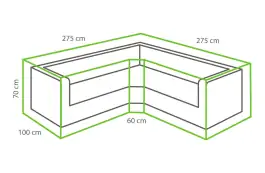 Lounge-Set Schutzhülle 275 cm / 100 x 275 cm / 100 x 70 cm