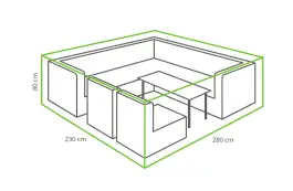 Lounge-Set Schutzhülle XL 280 x 230 x 80 cm