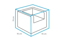 Loungestoel beschermhoes 95x95x70 cm