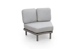 Organisches Lounge Sofa Eckelement Bari | Beige | Camel/Sake