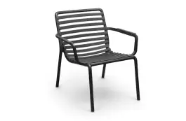 Lounge-Gartenstuhl Doga Relax | Kunststoff | Anthrazit