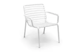 Lounge-Gartenstuhl Doga Relax | Kunststoff | Bianco