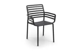 Stapelbarer Gartenstuhl Doga | Kunststoff | Anthrazit