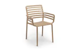 Stapelbarer Gartenstuhl Doga | Kunststoff | Cappuccino