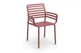 Stapelbarer Gartenstuhl Doga | Kunststoff | Marsala