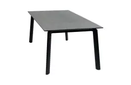 Gartentisch Malta | 220 x 100 cm | Schwarz  | Keramik