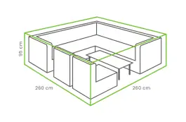 Lounge-Set Schutzhülle 260 x 260 x 95 cm