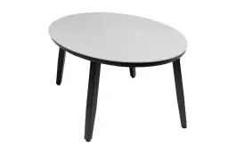 Beistelltisch Mykonos Oval 120x75cm | Beton | Aluminium & Kunststoff | Normin