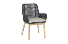 Paduga Dining Gartenstuhl | Anthrazit | Rope