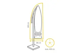 Sonnenschirm-Schutzhülle 260 x 60 / 86 cm