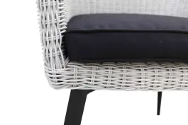 Dining-Gartenstuhl | Pisa | Weiß | Rattan