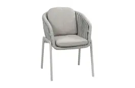 Dining Gartenstuhl Porto | Natur & Creme | Aluminium & Rope