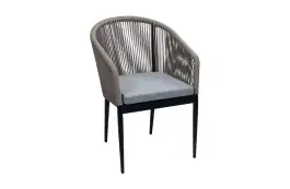 Stapelbarer Gartenstuhl Sluis | Schwarz & Sand