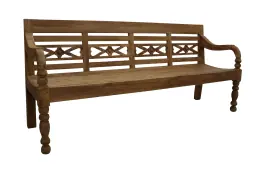 Holzbank 2-Sitzer | 100 cm | Teakholz