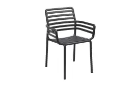 Stapelbarer Gartenstuhl Doga | Kunststoff | Anthrazit