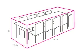Gartenmöbel-Set Schutzhülle 310x180x95 cm