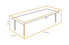 Tischschutzhülle 305 x 110 x 75 cm