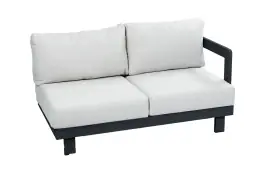 Sofa-Element Tulum | Links | Schwarz & Beige