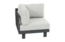 Eck-Element Tulum | Schwarz  & Beige