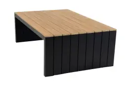 Lounge-Tisch Tulum | Schwarz & Tecon Teak