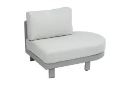 Ovales Lounge-Sofa Tulum | Camel & Beige