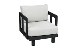 Loungesessel Tulum | Schwarz & Beige