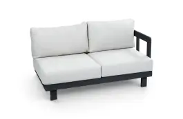 Sofa-Element Tulum | Links | Schwarz & Beige