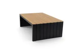 Lounge-Tisch Tulum | Schwarz & Tecon Teak