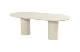 Gartentisch Valencia | 220x100cm | Sand | Aluminium und Keramik | Hartman