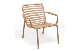 Lounge-Gartenstuhl Doga Relax | Kunststoff | Cappuccino