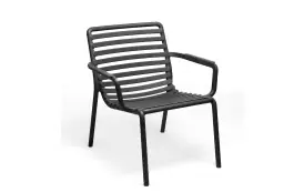 Lounge-Gartenstuhl Doga Relax | Kunststoff | Anthrazit