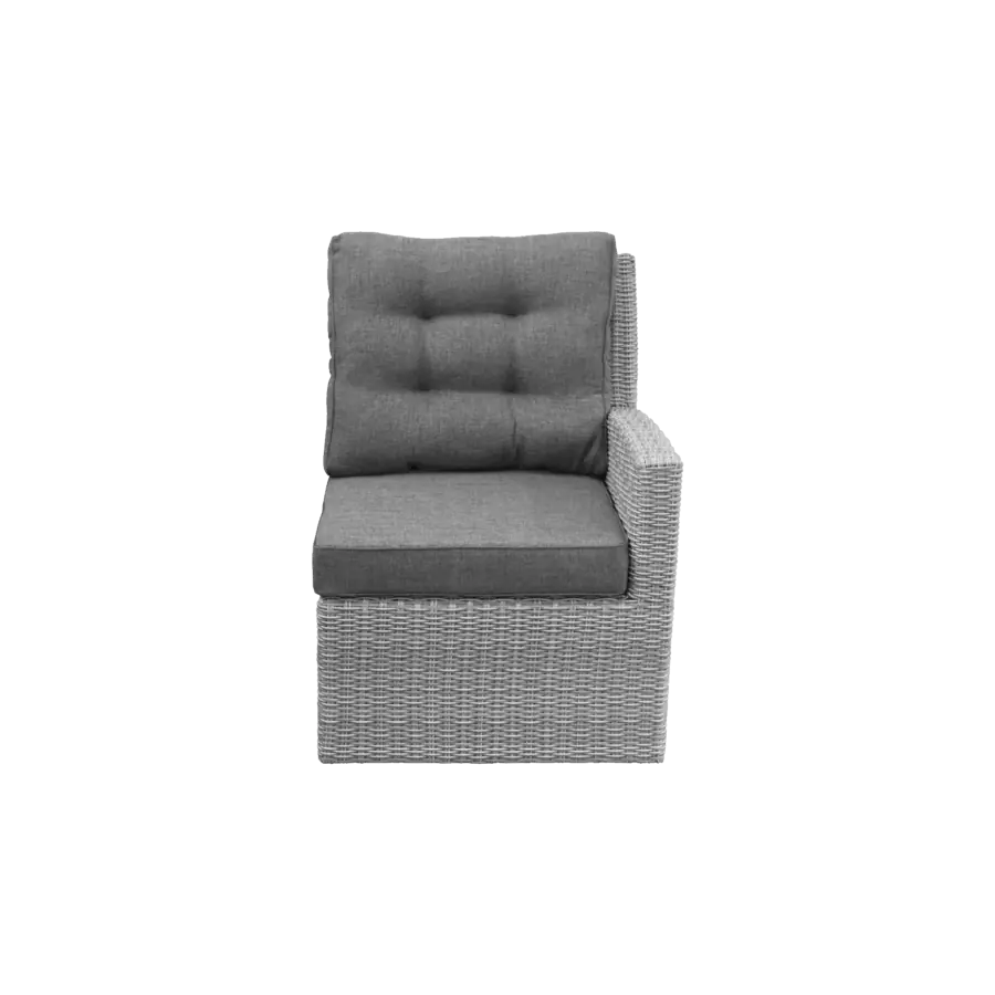 Endstück Dublin | Arm Links | Mystic Grau | Rattan