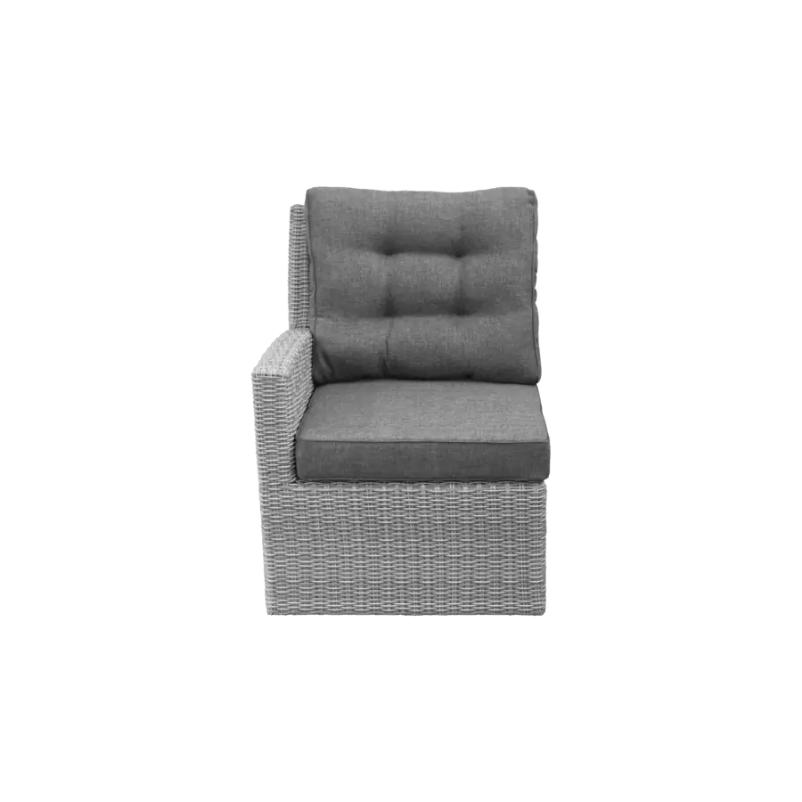 Endstück Dublin | Arm Rechts | Mystic Grau | Rattan