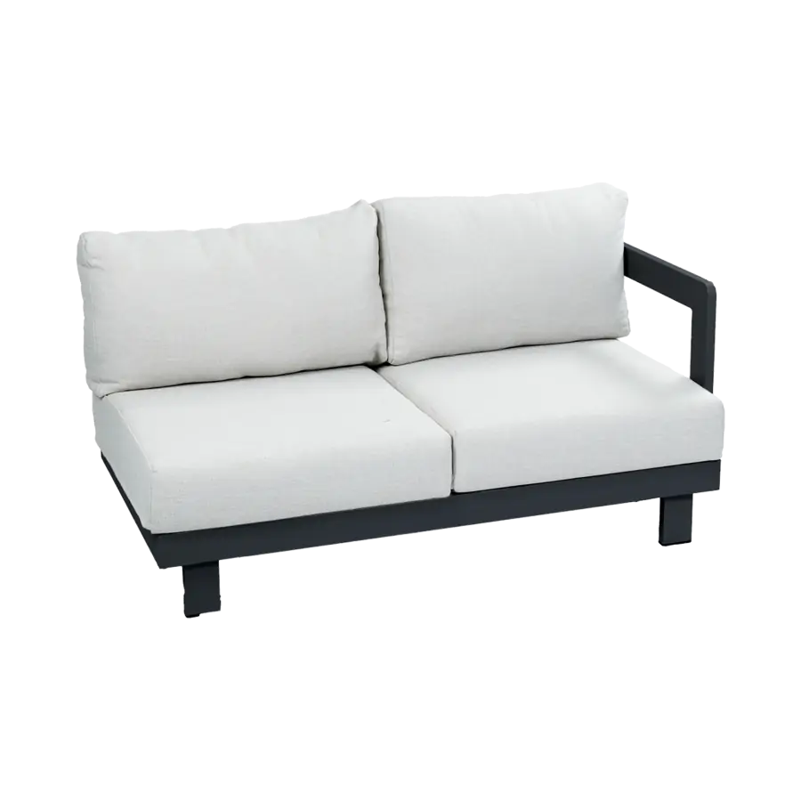 Sofa-Element Tulum | Links | Schwarz & Beige