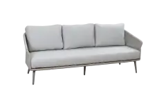 Loungesofa Alezio | 3 Sitzer | Beige | Camel Sake | Aluminium und Rope 