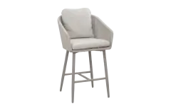 Barstuhl Alezio | Beige | Camel/Sake | Aluminium & Rope