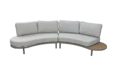 Lounge-Sofa Bari | 2-teilig | Beige & Camel