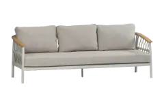 Loungesofa Capri | 3-Sitzer | Natur & Creme