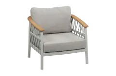 Lounge-Sessel Capri | Natur & Creme