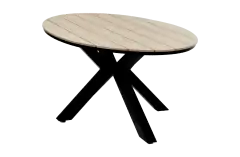 Ovaler Gartentisch | Limasol 180x115cm | Polywood & Aluminium | Holz