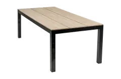 Gartentisch Limasol 180 x 100 cm | Polywood & Aluminium | Wood